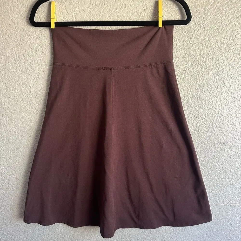 Athleta Chocolate Brown A-Line Skirt - Size S